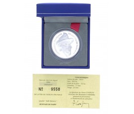 France, Monnaie de Paris, 100 Francs BE Libération -Delattre Tassigny, Argent, 1994, Pessac, P16076