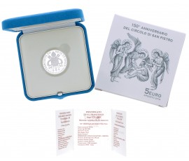 Monnaie, Vatican, 5 euro, 150ème anniversaire du cercle saint Pierre, Argent, 2019, P16102