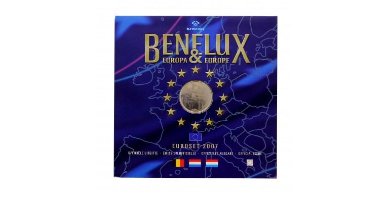 Coffret, Benelux, Euroset 2007, 25 pièces, C10701