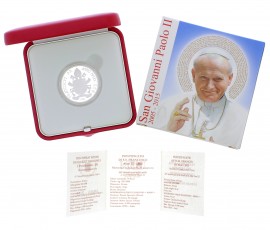 Monnaie, Vatican, 10 euro, 10ème anniversaire de la mort de Jean Paul II, Argent, 2015, P16103