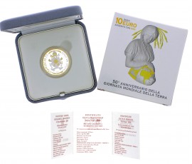 Monnaie, Vatican, 10 euro, 50ème anniversaire de la journée mondiale de la Terre, Argent et or, 2020, P16105