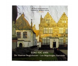 Belgique, Coffret FDC Euro - Les Béguinages Flamands, 2006, 9 pièces, C10724