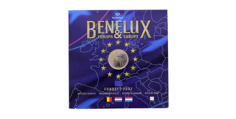 Benelux, Coffret BU Euroset 2007, 25 pièces, C10729