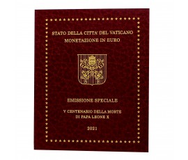 Vatican, Livret série Euro BU Vème centenaire de la mort du Pape Léon X, 2021, 9 pièces, C10740