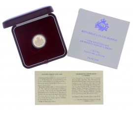 Monnaie, République de Saint Marin, 2 Scudi, 300ème anniversaire de la naissance de Pompeo Batoni, Or,  2008, P16126