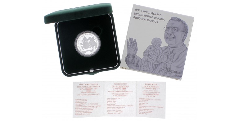 Monnaie, Vatican, 2 Euro - 40ème anniversaire de la mort du Pape Jean-Paul I, Cupro-nickel, 2018, P16141