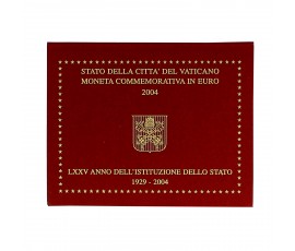 Vatican, 2 euro BU 75ème anniversaire de l'Institution de l'Etat de la cité du Vatican, 2004, C10777