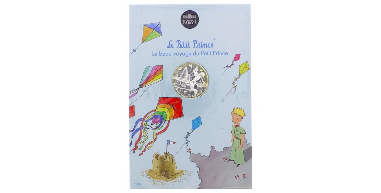Monnaie de Paris, 10 Euro - Le Petit Prince " fait du cerf-volant" 6/24, Argent, 2016, P16173