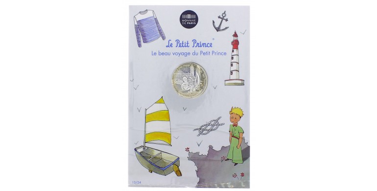 Monnaie de Paris, 10 Euro - Le Petit Prince " fait de la voile"" 13/24, Argent, 2016, P16175