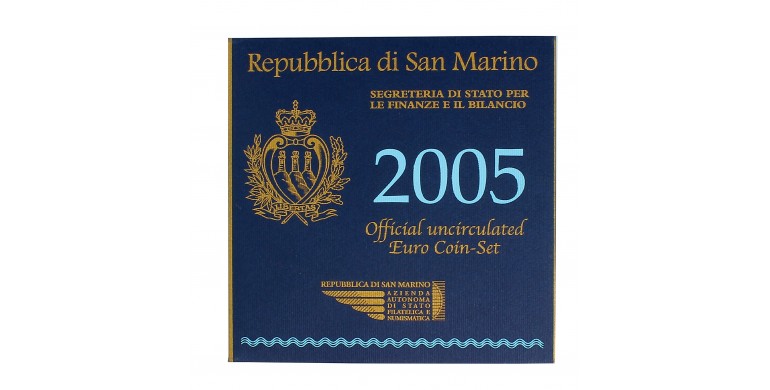 Saint-Marin, Série Euro BU, 2005, 9 pièces, C10798