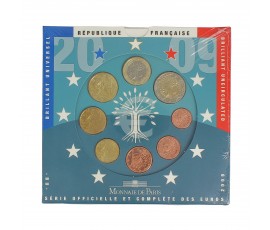 France, Coffret BU Série des monnaies courantes françaises 2009, 8 pièces, C10806