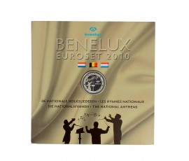 Benelux, Série officielle BU euro "Les Hymnes nationaux", 2010, 25 pièces, C10811