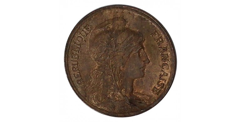 Monnaie, France , 10 centimes Daniel Dupuis, IIIème République, Bronze, 1916,, P11532