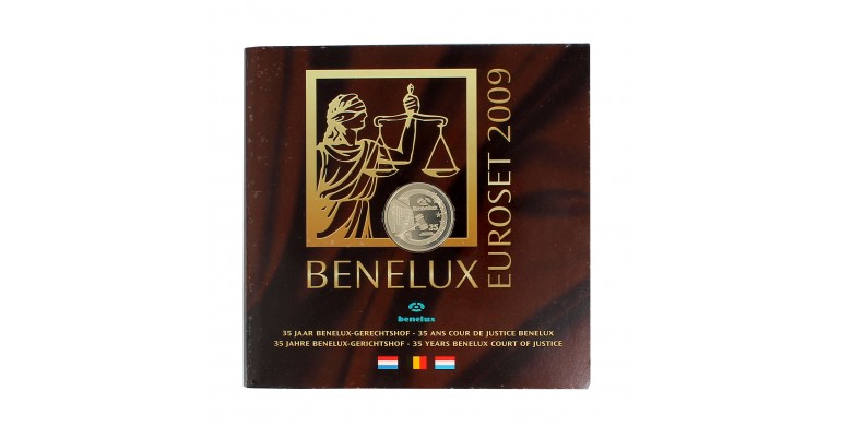 Benelux, Série officielle BU euro 35 ans de cour de justice Benelux, 2009, 25 pièces, C10813