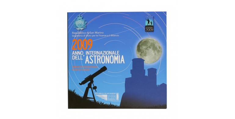 Saint-Marin, Série Euro BU  Année internationale de l'astronomie, 2009, 9 pièces, C10815