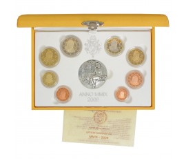 Vatican, Coffret Euro BE 80ème anniversaire de la fondation de la cité de Vatican, 2009, 9 pièces, C10822