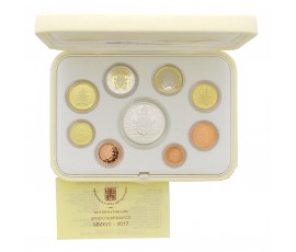 Vatican, Coffret Euro BE  Pontificat du Pape François, 2017, 9 pièces, C10833
