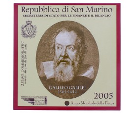Saint Marin, 2 euro BU Galileo Galilée, 2005, P16178