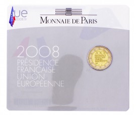 Monnaie de Paris, 2 Euro - Présidence française de l'Union Européenne, Cupro-nickel, 2008, P16186