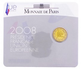 Monnaie, France , 2 Euro, Présidence française de l'Union Européenne, Cupro-nickel, 2008, P16187