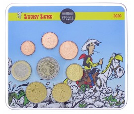Monnaie de Paris, Série Euro BU - Lucky Luke, 8 pièces, 2020, P16183