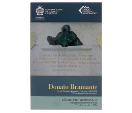Monnaie, République de Saint Marin, 2 Euro - 500e anniversaire de la disparition de Donato Bramante, cupro-nickel, 2014, P16191