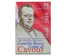 Monnaie, République de Saint Marin, 2 Euro - 200e anniversaire de la naissance du Comte de Cavour, cupro-nickel, 2010, P16216