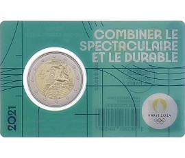 Monnaie de Paris, 2 Euro - Jeux Olympiques de Paris 2024, Cupro-nickel, Pessac, 2021, P16243