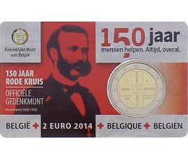 Monnaie, Belgique, 2 Euro - 150 ans de la croix rouge , cupro-nickel, 2014, P16247