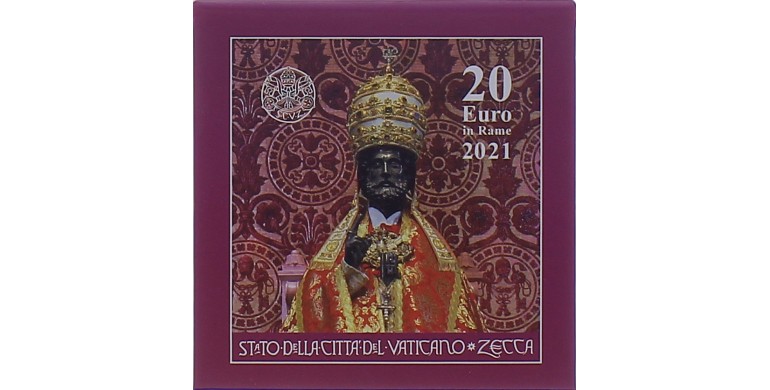 Monnaie, Vatican, 20 Euro - Saint Pierre, cuivre, 2021, P16250