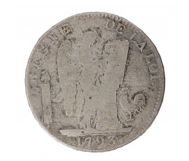 Monnaie, France, Ecu de 6 livres Françoise, Convention, Argent, Lille, P15788