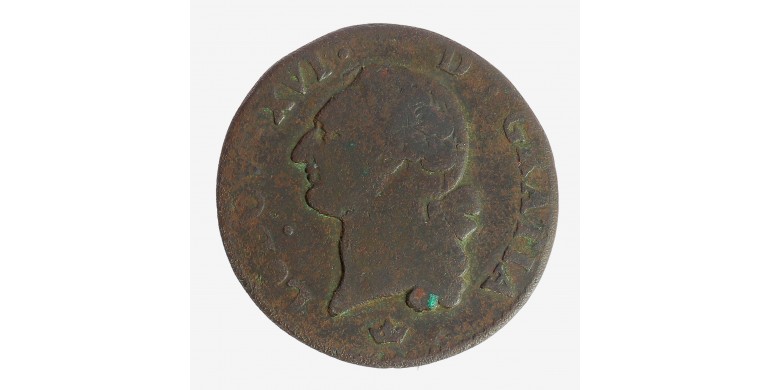 Monnaie, France, 1 Sol, Louis XVI, cuivre, 1791, Toulouse (M), P15799