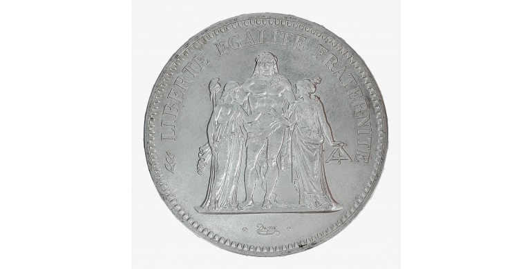 Monnaie, France, 50 Francs Hercule - Avers 20 Francs, Vème République, Argent, 1974, P15797