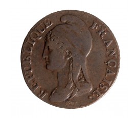 Monnaie, France, 5 centimes, Directoire, cuivre, An 4, Paris (A), P15818