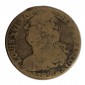 Monnaie, France, 2 Sols François, Louis XVI, métal de cloche, 1792, Orléans (R), P15822