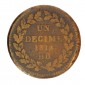 Monnaie, France, 1 Décime, Napoléon Ier, cuivre, 1814, Strasbourg (BB), P15824