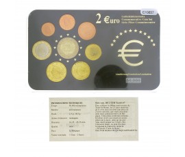 Belgique, Série Euro - 50ème anniversaire du traité de Rome, 2002 à 2008, 8 pièces, C10857