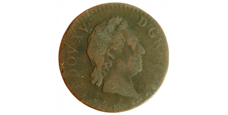Monnaie, France , Demi sol  à la vieille tête, Louis XV, Cuivre, 1768, Paris, P11561