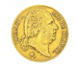 20 Francs, Louis XVIII, Or, 1819, Paris (A), P15875