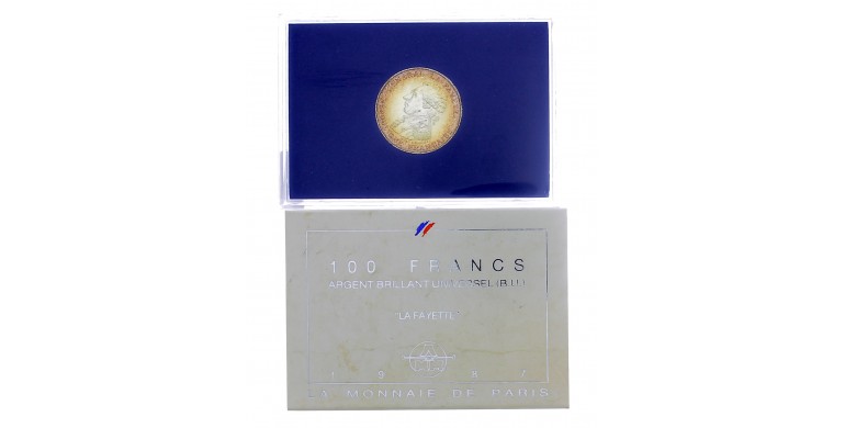 Monnaie de Paris, 100 Francs BU La Fayette, Argent, 1987, P16279