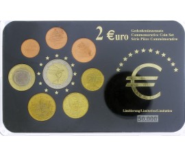Grèce, Série Euro avec 2 euro Jo Athènes, 8 pièces, 2002 à 2006, C10885