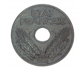 Monnaie, Etat Français, 20 centimes, Zinc, 1941, P14454