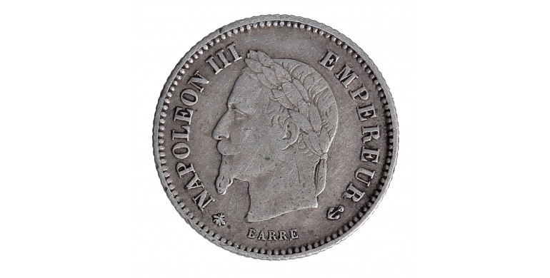 Monnaie, France, 20 centimes, Napoléon III, 1867, Argent, Paris (A), P14442