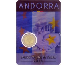Andorre, 2 Euro BU 600 ans 25ème anniversaire de la signature de l'accord douanier, 2015, C10897