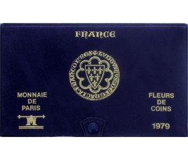 France, Livret FDC série des monnaies courantes, 1979, 10 pièces, C10908