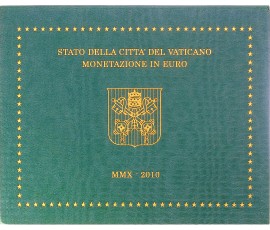 Vatican, Livret BU Pontificat du Pape Benoit XVI, 2010, 8 pièces, C10915