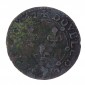 Monnaie, Principauté d'Arches-Charleville, Double Tournois, Charles II de Gonzague, cuivre, 1642, Charleville, P15555