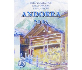 Andorre, Livret prototypes Euro BU, 2003, 8 pièces, C10917