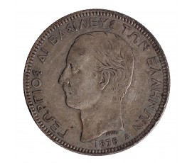 Monnaie, Grèce, 5 Drachmes, Georges Ier, Argent, 1876, Paris (A), P15594