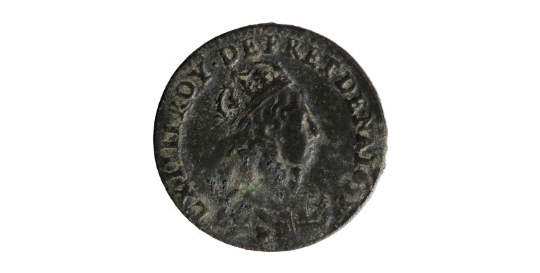 Monnaie, France, Liard de France, Louis XIV, cuivre, 1655, Meung sur Loire, P15633